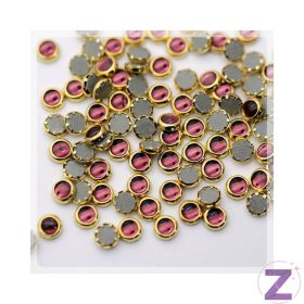 Zodiac pávaszem szegecs körömdísz KA20