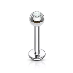 Labret crystal kővel 10mm