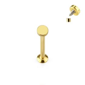 Labret lemez díszítéssel (arany színű)