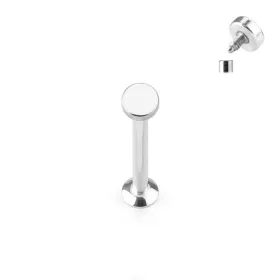 Labret 3mm-es lemez díszítéssel  (ezüst színű)