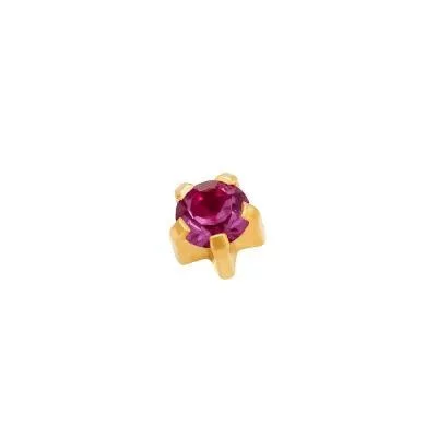 Karmos foglalatú - 3mm - Lila (102)