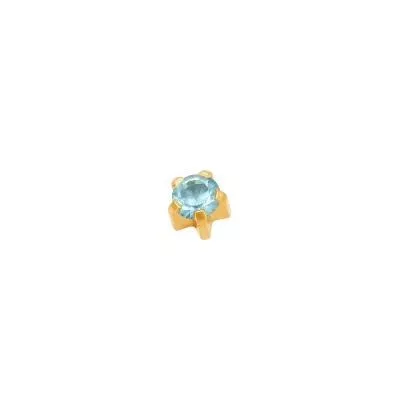 Karmos foglalatú - 3mm - Világoskék (103)