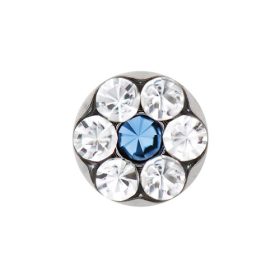 Margaréta Crystal - Kék kővel - natúr szín