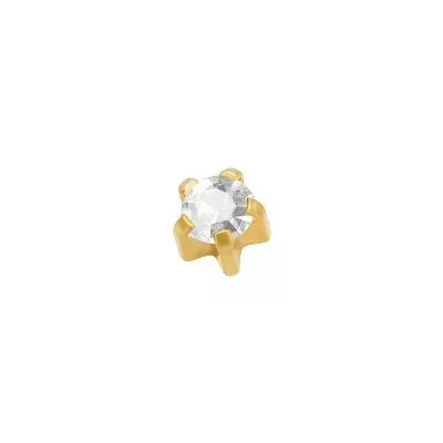 Karmos foglalat - 4mm - fehér (104)