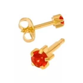 Karmos foglalatú - 4mm - Piros (107)