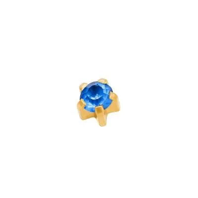 Karmos foglalatú - 4mm - Sötétkék (109)