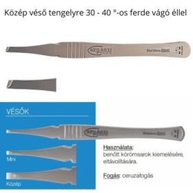 Rozsdamentes középvéső ferde RM115