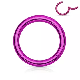 Csuklós karika, kapoccsal 0,8mm! (violet színű)