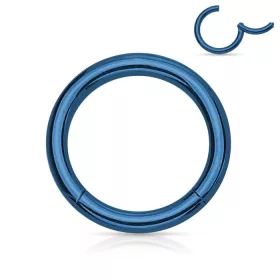 Csuklós karika, kapoccsal 0,8mm! (kék színű)