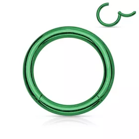Csuklós karika, kapoccsal 0,8mm! (zöld színű)