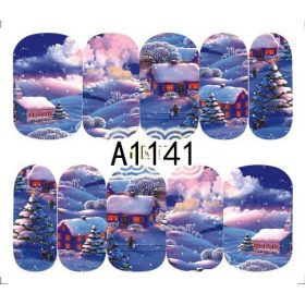 Karácsonyi akril hatású matrica - A1141