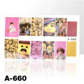 Akril hatású matrica - lego - A660