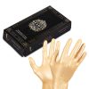 Beaute Luxe nitril kesztyű - arany gyöngyházfényű (M) 50db