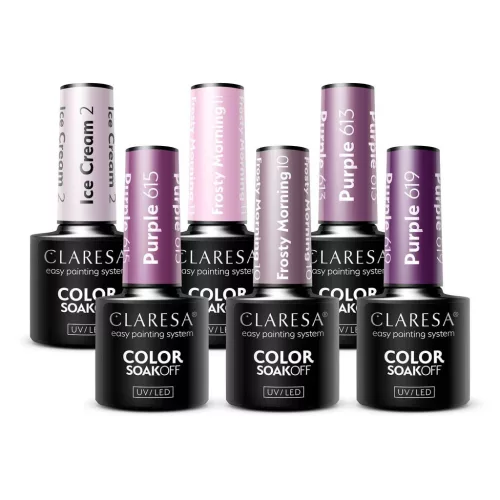 Claresa  Amethyst Moor kollekció (5db gél lakk)