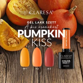 Claresa - Pumpkin kiss gél lakk szett
