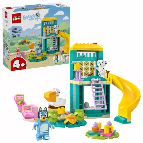 LEGO® Bluey 11201 Bluey és Kloé vidám kalandjai a játszótéren