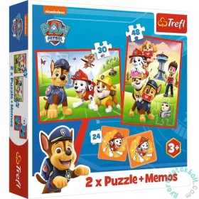   Trefl 2 az 1-ben puzzle és memóriajáték - Mancs őrjárat