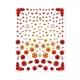Moyra Vizes matrica válogatás No. 16 Dried flowers Red