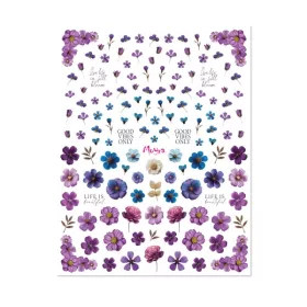  Moyra Vizes matrica válogatás No. 17 Dried flowers Purple