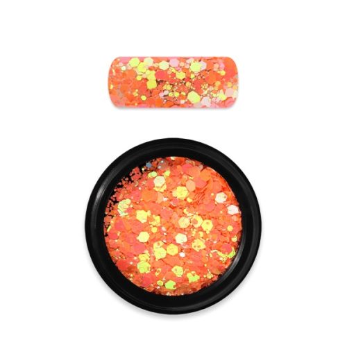 Moyra Holo glitter mix No. 22 Chameleon light orange - 3g