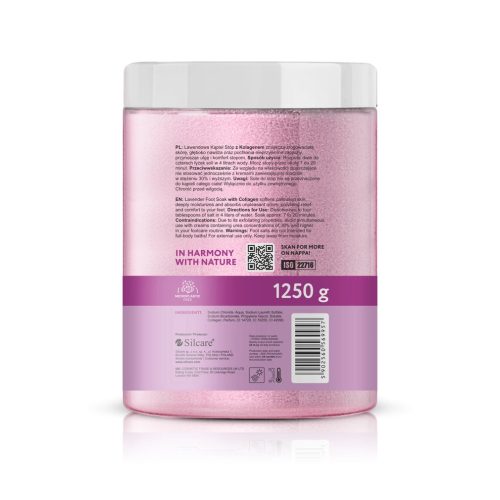 Silcare Nappa lábáztató só Levendula 1250g