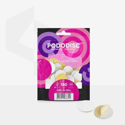 Staleks - Pododisk csiszolókorong fehér, habréteggel (L) #180