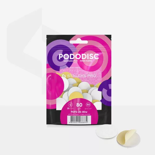 Staleks - Pododisk csiszolókorong fehér, habréteggel (L) #80