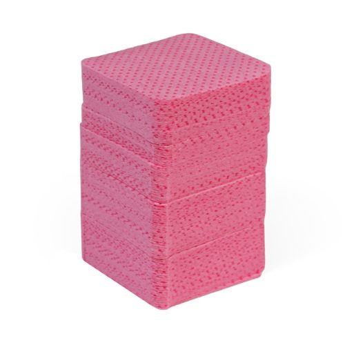 Szálmentes törlő  5x5cm 200 db-os dobozban (pink) 
