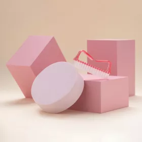 Portalanító kefe - pink (erős)