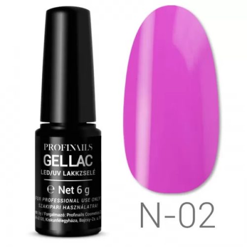 Profinails Gel Lac LED/UV lakkzselé 6 g No. N-02 (Neon Collection)