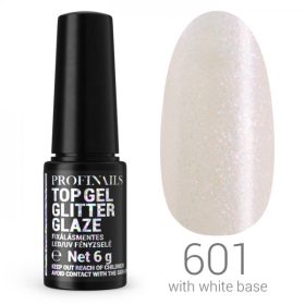   Profinails Top Gél Glitter Glaze fixálásmentes LED/UV fényzselé 6g No. 601
