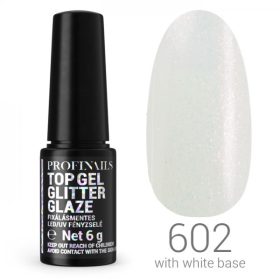   Profinails Top Gél Glitter Glaze fixálásmentes LED/UV fényzselé 6g No. 602