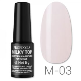   Profinails Milky Top fixálásmentes LED/UV fényzselé 6g M-03 Blush Pink 