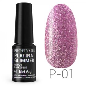 Profinails Platina Glimmer LED/UV lakkzselé P-01