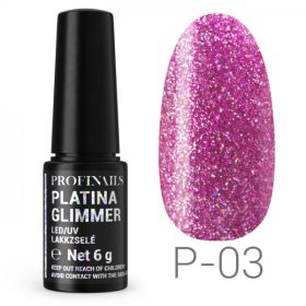 Profinails Platina Glimmer LED/UV lakkzselé P-03