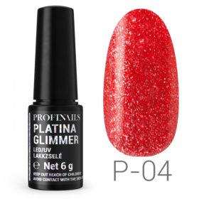 Profinails Platina Glimmer LED/UV lakkzselé P-04