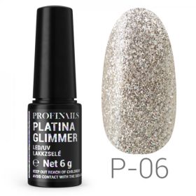 Profinails Platina Glimmer LED/UV lakkzselé P-06