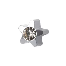 Alakzat - natúr szín - csillag crystal kővel 4mm