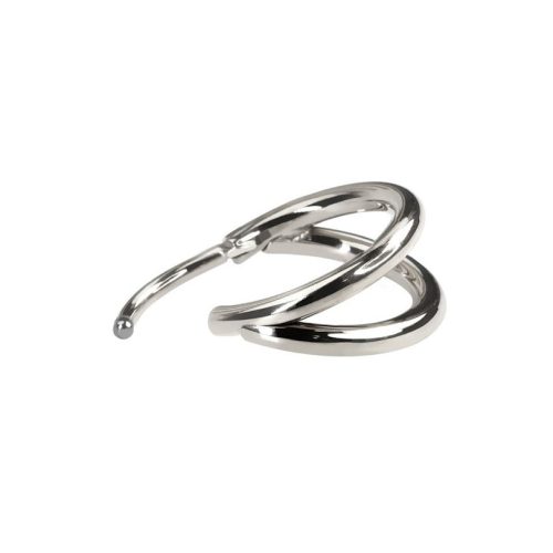 Dupla karika titánból (ezüst szín)